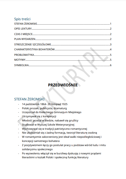 Podgląd Przedwiośnie